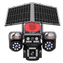 4 Kamera 3PTZ 12mp 4G Solar  Sim Kartlı Çift Güneş Panelli Güvenlik Kamerası AV-S446 
