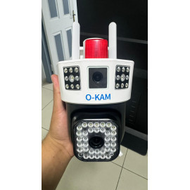 Dış Mekan 6MP Wifi Çift Lensli Panaromik PTZ Güvenlik Kamerası 