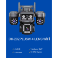 O-kam 4 Kameralı OK-202PLUSW Wifi Kablosuz internet ile Çalışan GECE GÖRÜŞLÜ GÜVENLİK KAMERASI