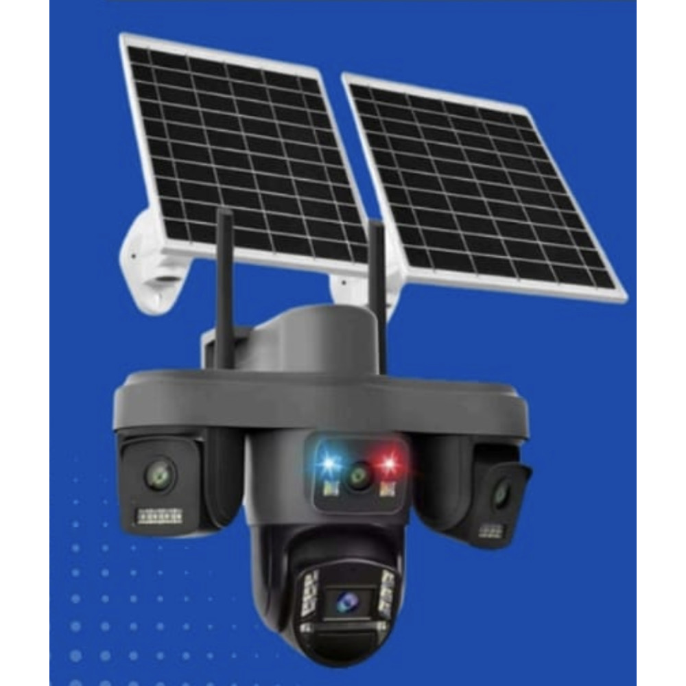 o-kam pro 4 kameralı 12mp 4G Solar Sim Kartlı Çift Güneş Panelli OK-335PREMiUM4G Güvenlik Kamerası