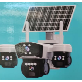 3 Kameralı Solar Wifi Kablosuz Güneş Enerjili 3 Lensli Gece Görüşlü Güvenlik Kamerası YT-95WS v380 pro