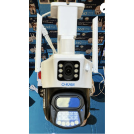 6MP Çift Kamera PTZ Hareket Takipli Gece Görüşlü ALarmlı Bildirimli Su Geçirmez Onvif WiFi IP Kamera