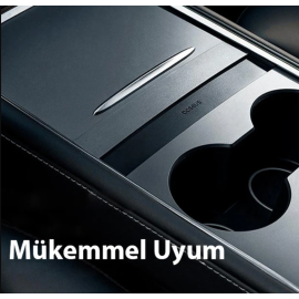 Tesla Juniper Baseus T-Space Tesla Model Y için 45W Hub Yerleştirme İstasyonu ve Araç içi Şarj Cihazı